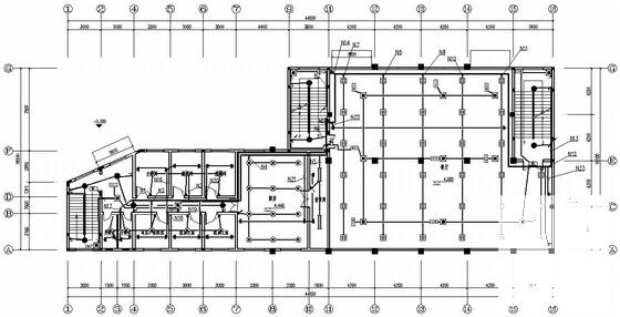 3层中学食堂电气CAD施工图纸（三级负荷） - 4