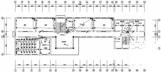 中学4层教学楼电气CAD施工图纸（三级负荷） - 2
