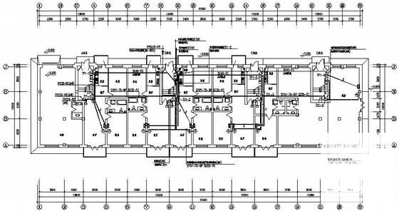 三级负荷6层中学宿舍电气CAD施工图纸 - 1