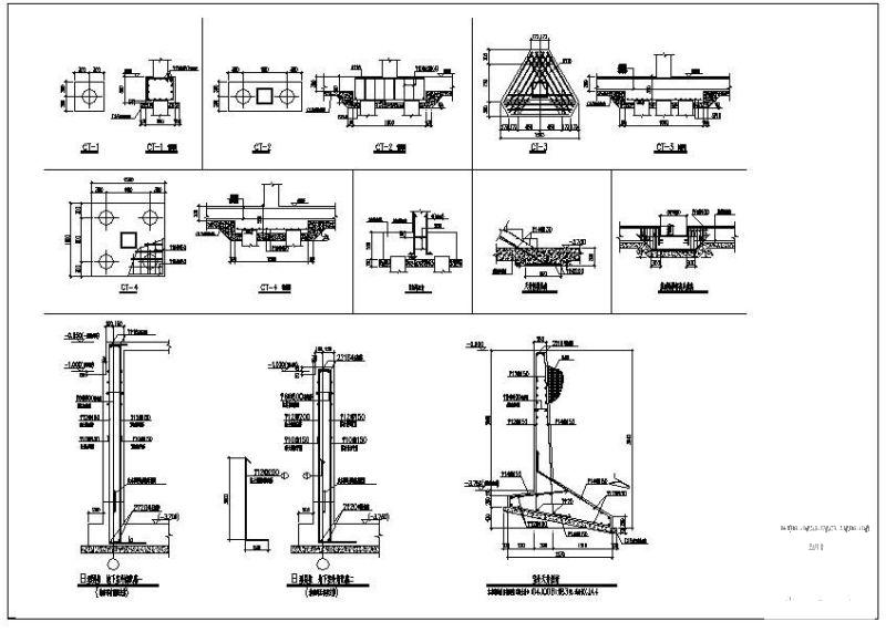 框架结构商业住宅楼结构设计方案CAD图纸 - 2