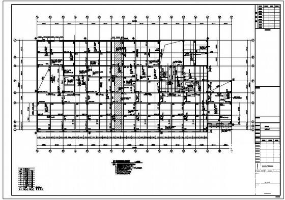 6层框架中心卫生院病房综合楼结构设计方案CAD图纸 - 1