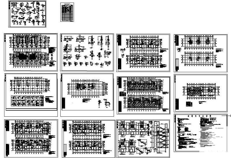 15层框剪商住楼结构设计方案CAD图纸 - 1