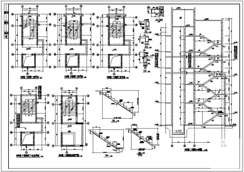 15层框剪商住楼结构设计方案CAD图纸 - 4