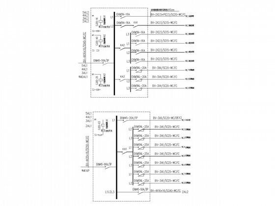 三级负荷5层中学教学楼电气CAD施工图纸 - 4