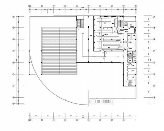 三级负荷3层中学食堂强弱电CAD施工图纸 - 3