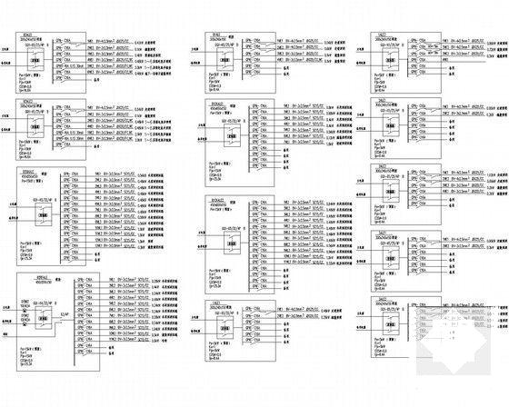 8层知名大型中学强电系统CAD施工图纸 - 4