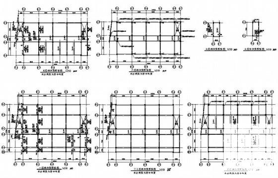 6层桩基础框架结构教学楼结构设计CAD施工图纸（7度抗震）(现浇钢筋混凝土) - 3
