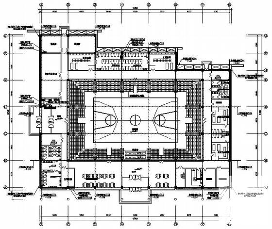 两层实验中学体育馆电气CAD施工图纸(防雷接地系统) - 2