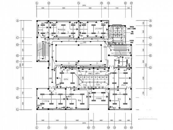 5层中学校教学楼电气CAD施工图纸 - 4