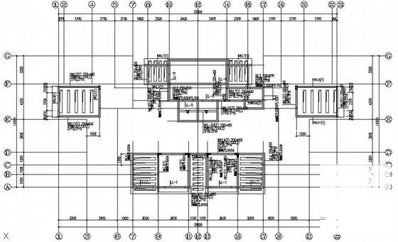 24层框架剪力墙住宅楼结构CAD施工图纸（条形基础） - 2