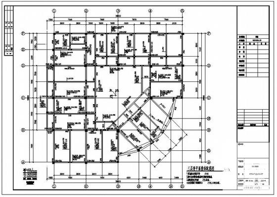 3层框架木材仓库结构设计方案CAD图纸 - 3