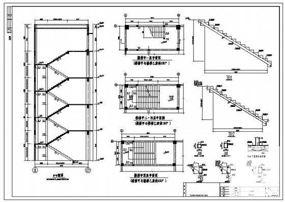 4层框架结构厂房结构设计方案CAD图纸 - 4