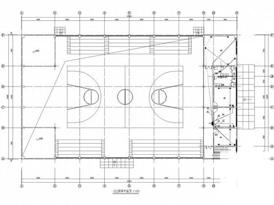 中学体育馆电气CAD施工图纸 - 4