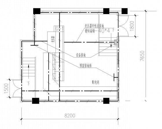 两层中学综合馆强弱电CAD施工图纸(火灾自动报警) - 5