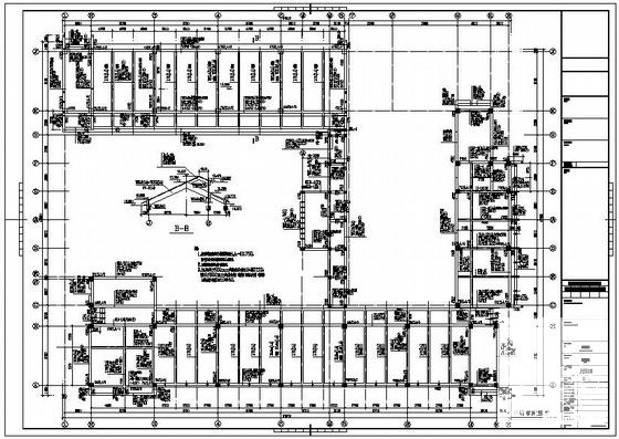 5层框架结构教学楼结构设计方案CAD图纸 - 2