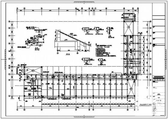 5层框架结构教学楼结构设计方案CAD图纸 - 3