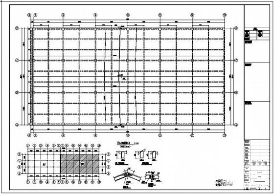 混凝土框架厂房结构设计方案CAD施工图纸 - 4