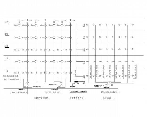 天津一套5层中学教学楼强弱电施工图纸(电气设计说明) - 3