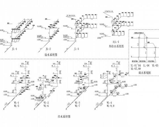 两层中学生活用房电气CAD施工图纸 - 4