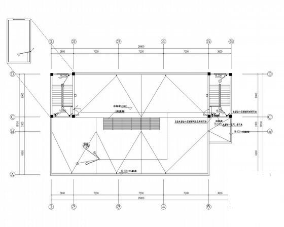 2325.66m5层中学宿舍楼电气CAD施工图纸(建筑面积) - 3