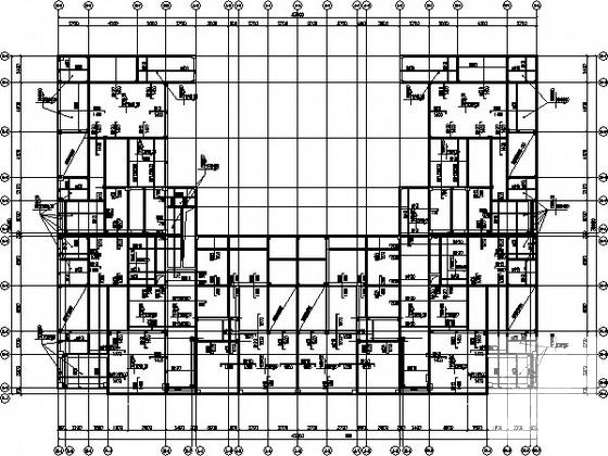 4层筏形基础框架结构住宅楼结构CAD施工图纸 - 3