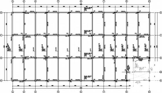 3层条形基础框架厂房结构CAD施工图纸（6度抗震） - 2