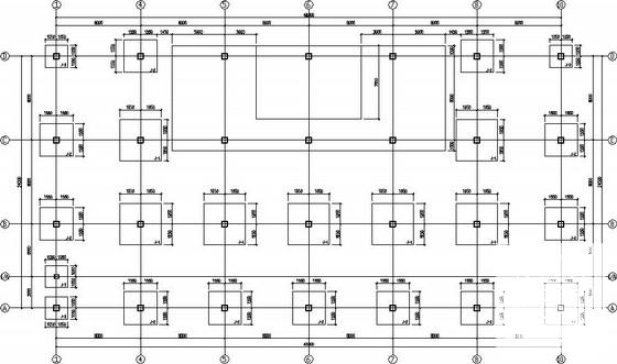 3层条形基础框架厂房结构CAD施工图纸（6度抗震） - 3