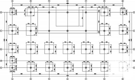 3层条形基础框架厂房结构CAD施工图纸（6度抗震） - 3