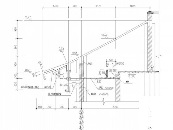 单层条形基础框混仿古建筑结构CAD施工图纸 - 5