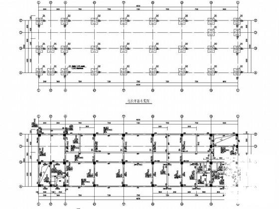 6层框架结构教育综合楼结构设计CAD施工图纸（桩基础） - 1