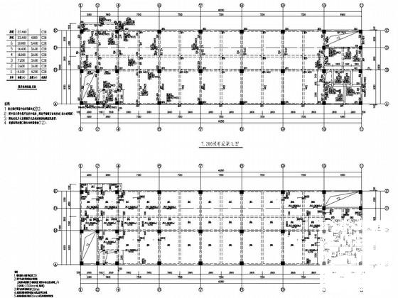 6层框架结构教育综合楼结构设计CAD施工图纸（桩基础） - 3