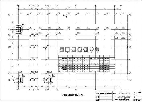 余杭4层中学教学楼毕业设计方案CAD图纸（建筑、结构图） - 3
