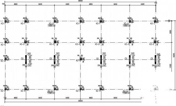 私人框架结构别墅结构CAD施工图纸（7度抗震） - 2