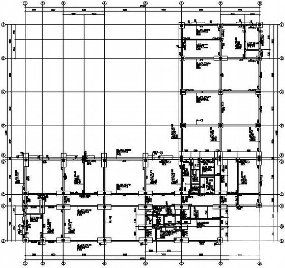6层桩基础框架结构办公楼结构CAD施工图纸 - 1