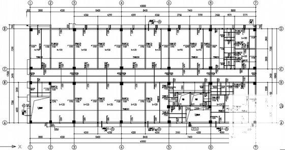 6层桩基础框架结构办公楼结构CAD施工图纸 - 2