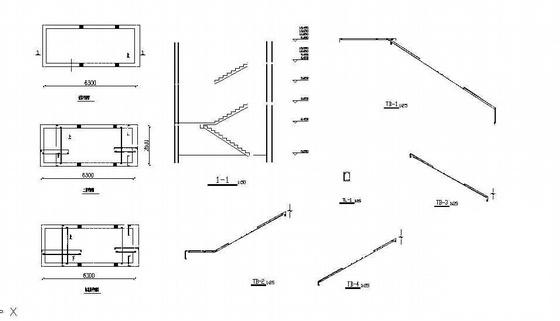 5层住宅小区3#楼结构CAD施工图纸 - 3