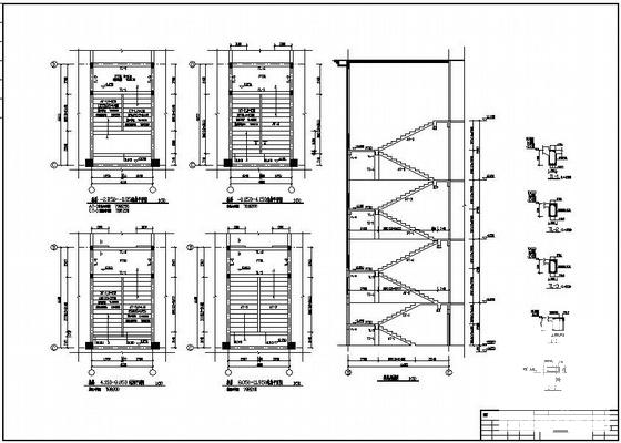学校4层框架结构教学楼、食堂结构设计图纸(梁平法施工图) - 4