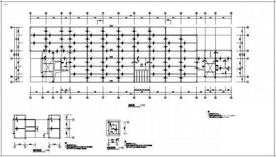 2层机械工程训练中心框架结构设计方案CAD施工图纸 - 4