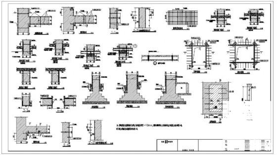 城市5层框架结构中学和小学加固建筑CAD施工图纸 - 2