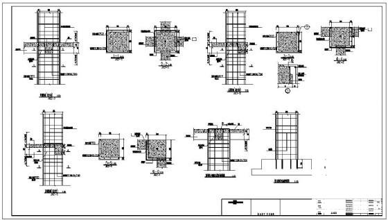 城市5层框架结构中学和小学加固建筑CAD施工图纸 - 3