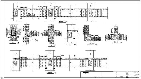 城市5层框架结构中学和小学加固建筑CAD施工图纸 - 4