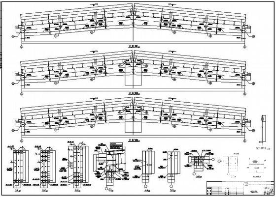 24米钢结构厂房结构设计图纸(屋面檩条布置) - 2