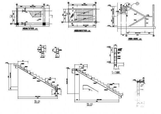 下车库结构设计方案CAD图纸(梁平法配筋图) - 2