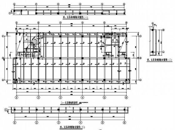 5层框架结构办公楼结构设计方案CAD图纸 - 2