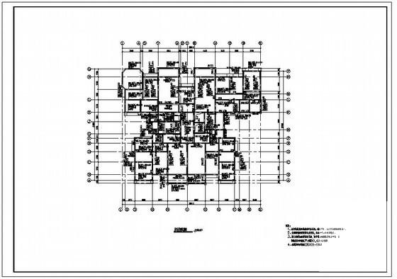 18层剪力墙结构住宅楼结构设计方案CAD图纸 - 3