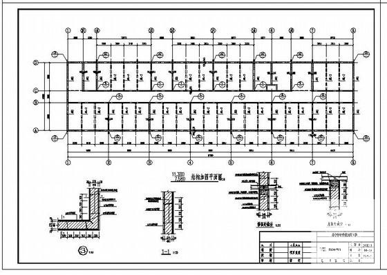 5层框架结构中学教学楼加固工程建筑CAD施工图纸 - 4