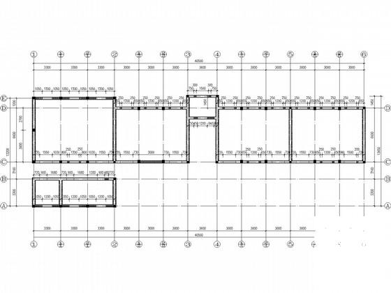 4层砖混结构高中教学楼抗震加固建筑施工CAD图纸（高14米）(现浇钢筋混凝土) - 3