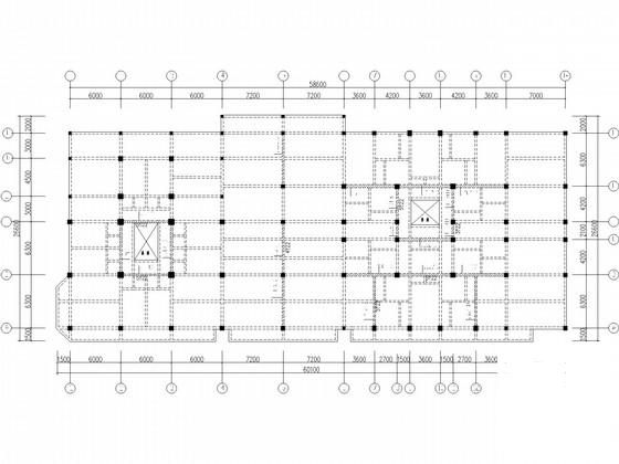 3栋框架结构宿舍楼加固结构CAD施工图纸（7度抗震） - 3