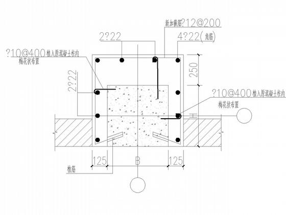 3栋框架结构宿舍楼加固结构CAD施工图纸（7度抗震） - 4