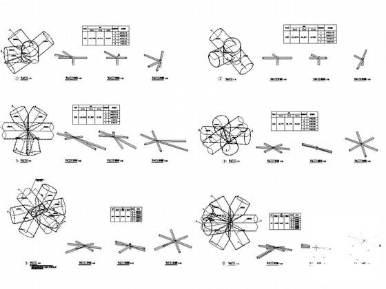 103米跨球壳网架结构体育馆结构设计CAD施工图纸(平面布置图) - 4